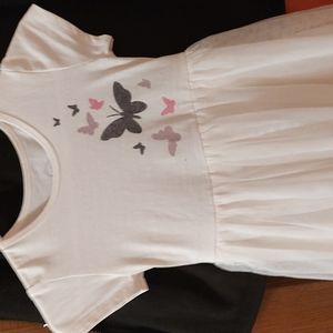 Butterfly ballerina stole one piece girls dress built in slip!